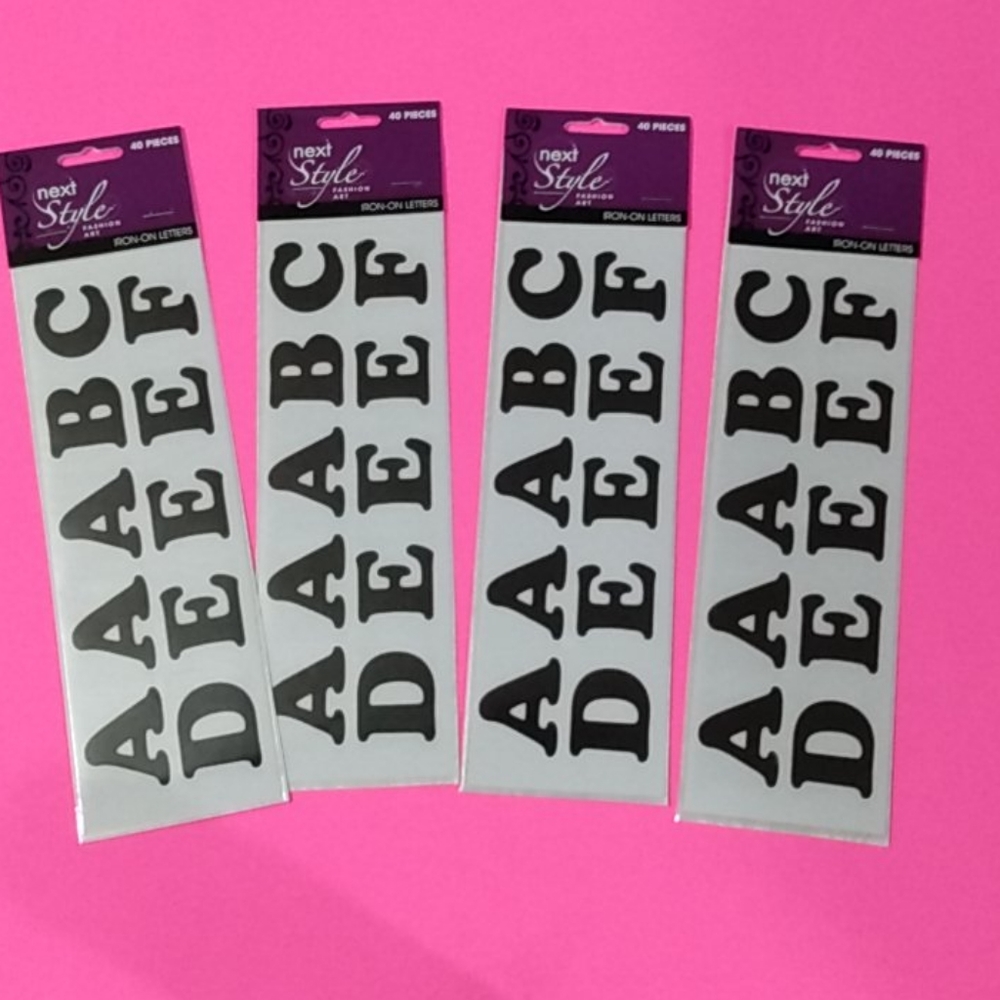 Bundle-NWT "NextStyle" 1" iron-on letters 160pc.